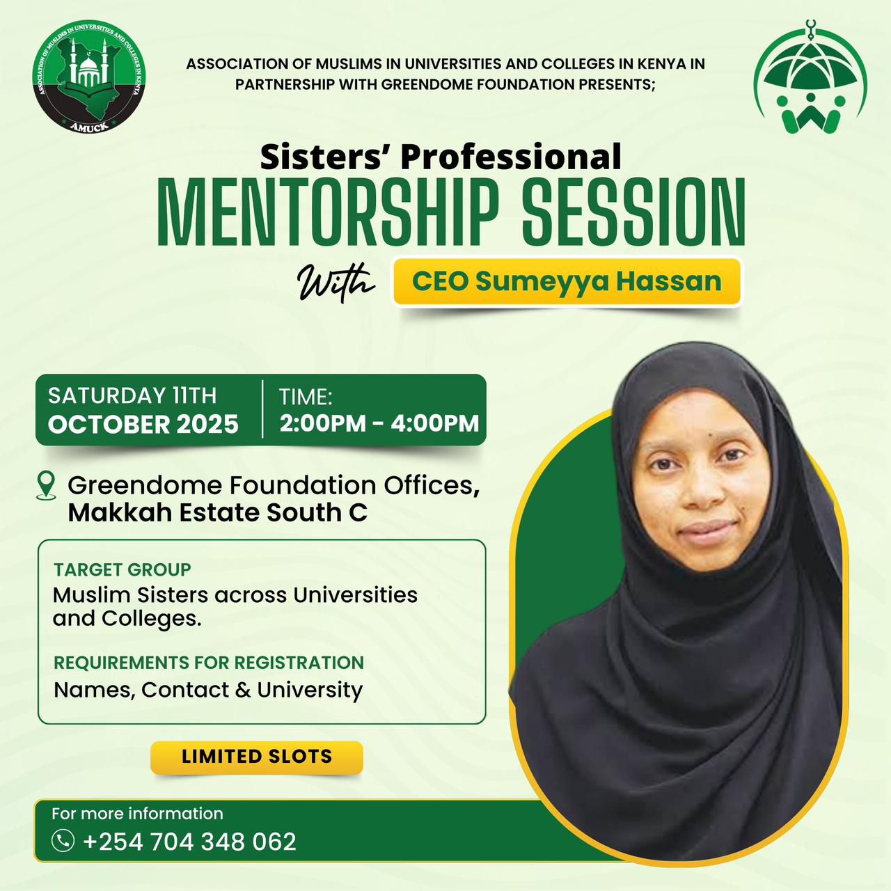 Sisters Mentorship Session